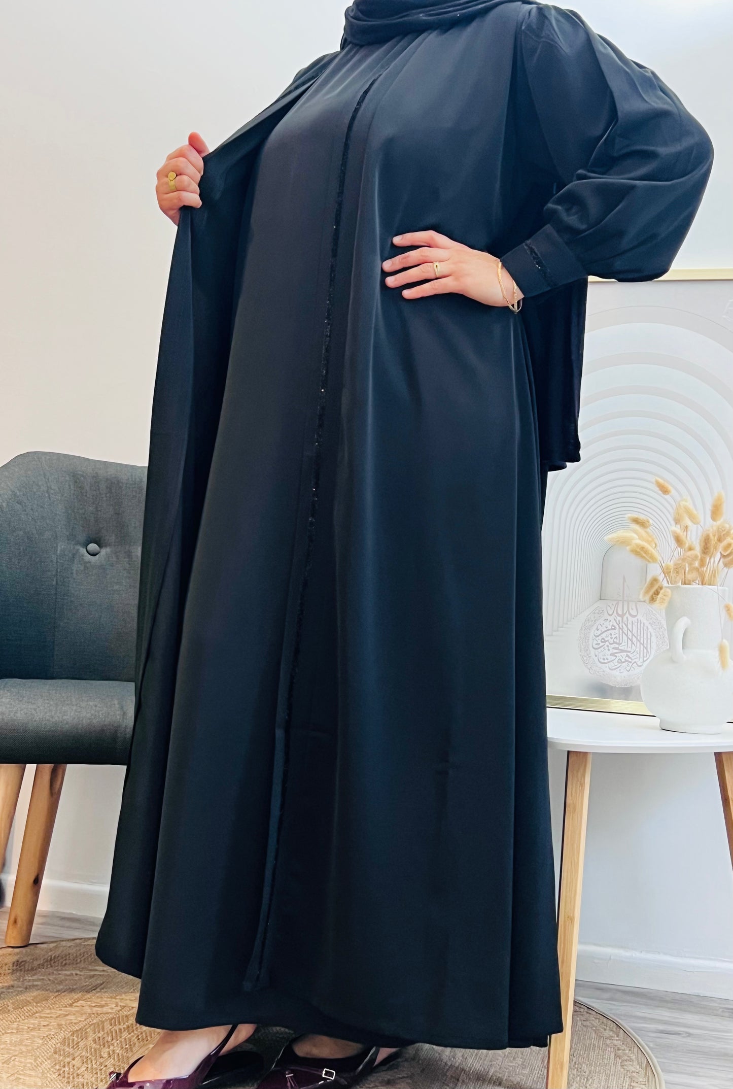 Kimono 2 Pièces Pailleté – Glamour et Élégance