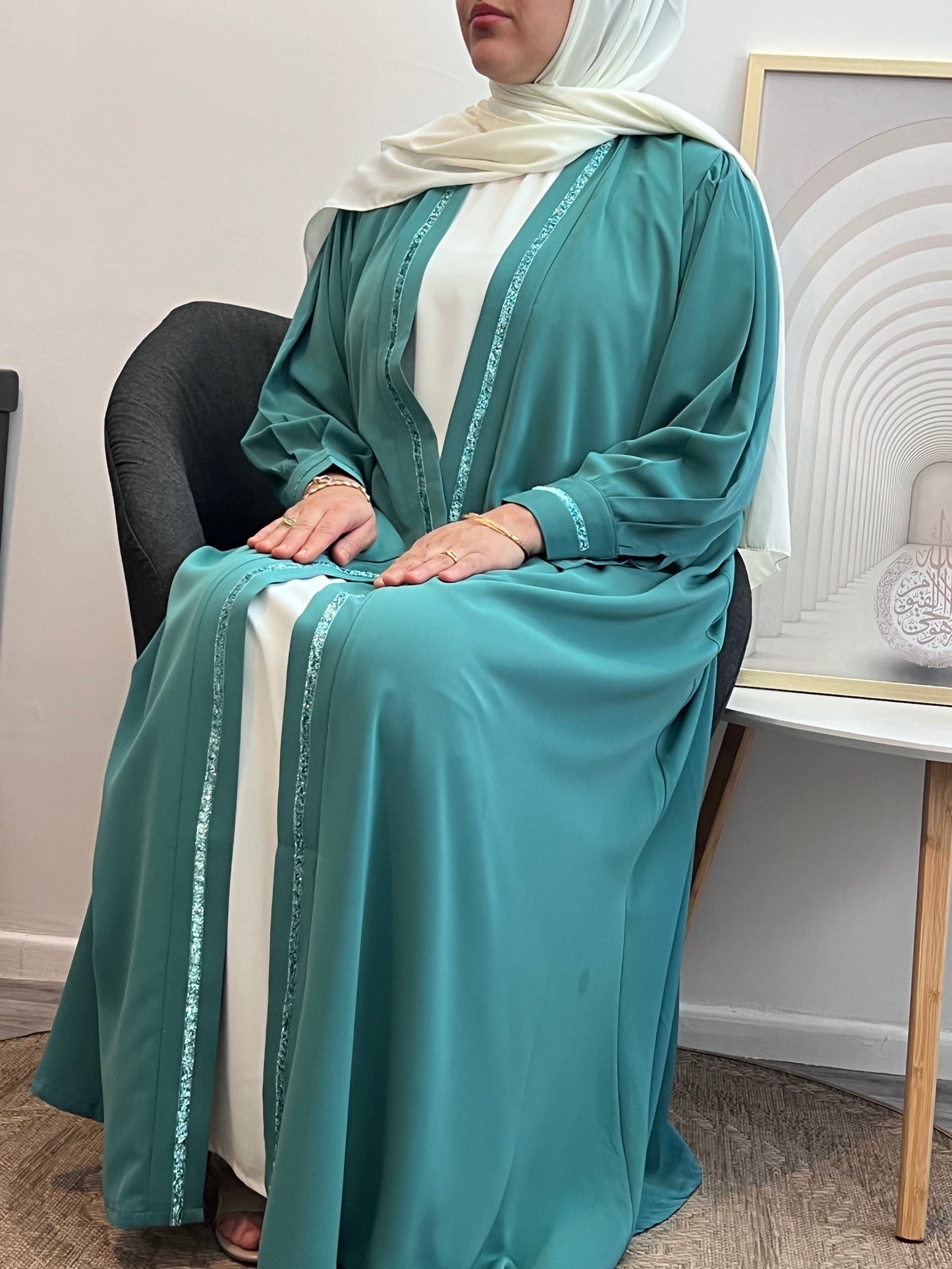 Kimono 2 Pièces Pailleté – Glamour et Élégance
