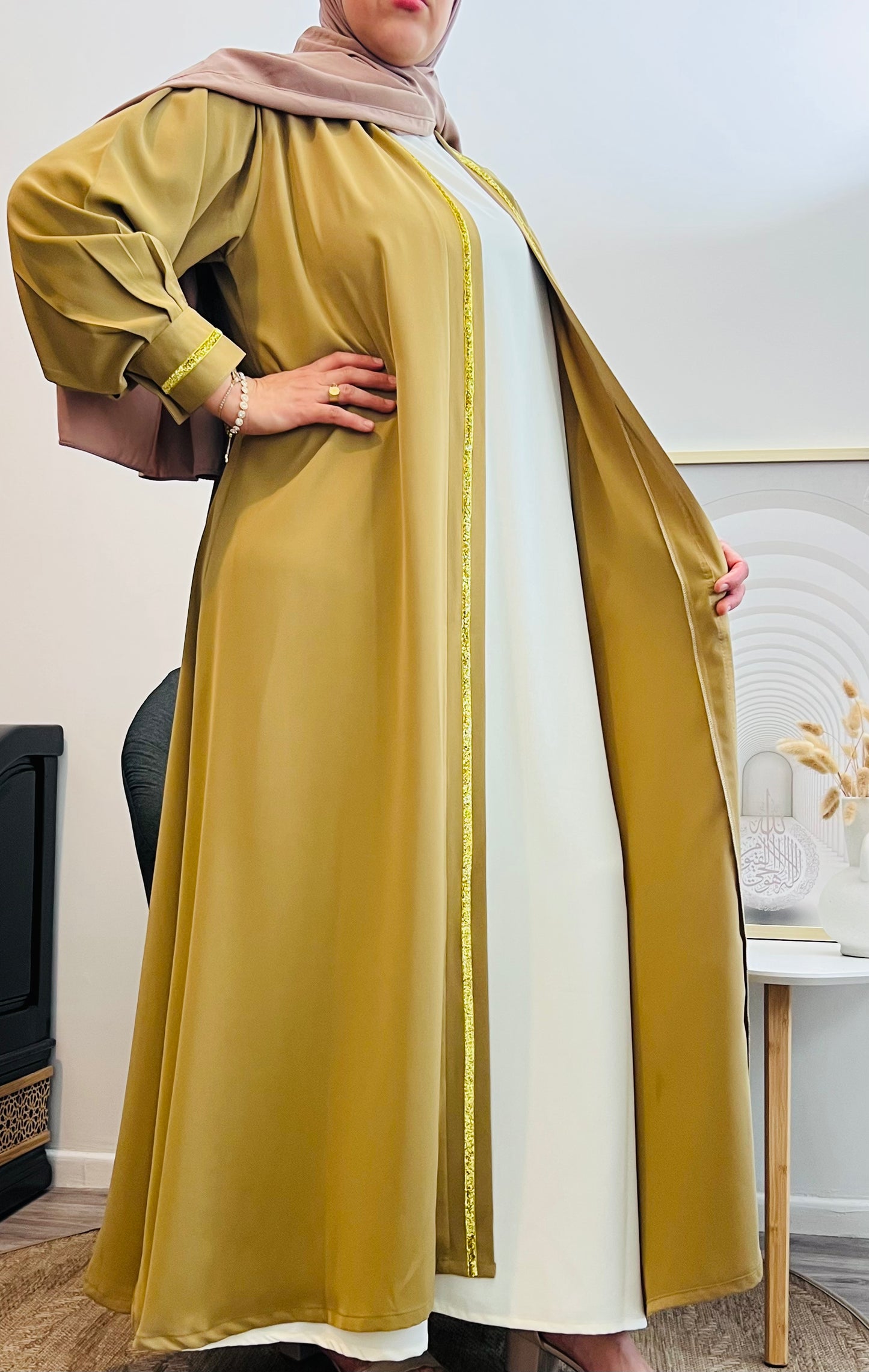 Kimono 2 Pièces Pailleté – Glamour et Élégance