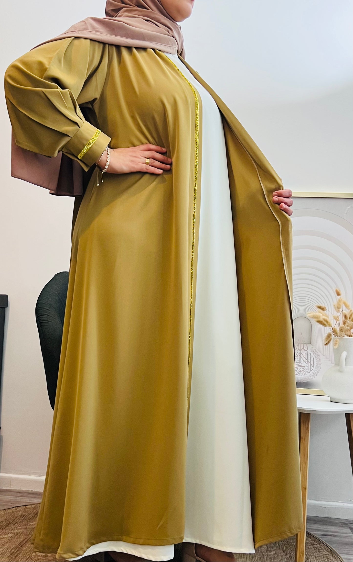 Kimono 2 Pièces Pailleté – Glamour et Élégance