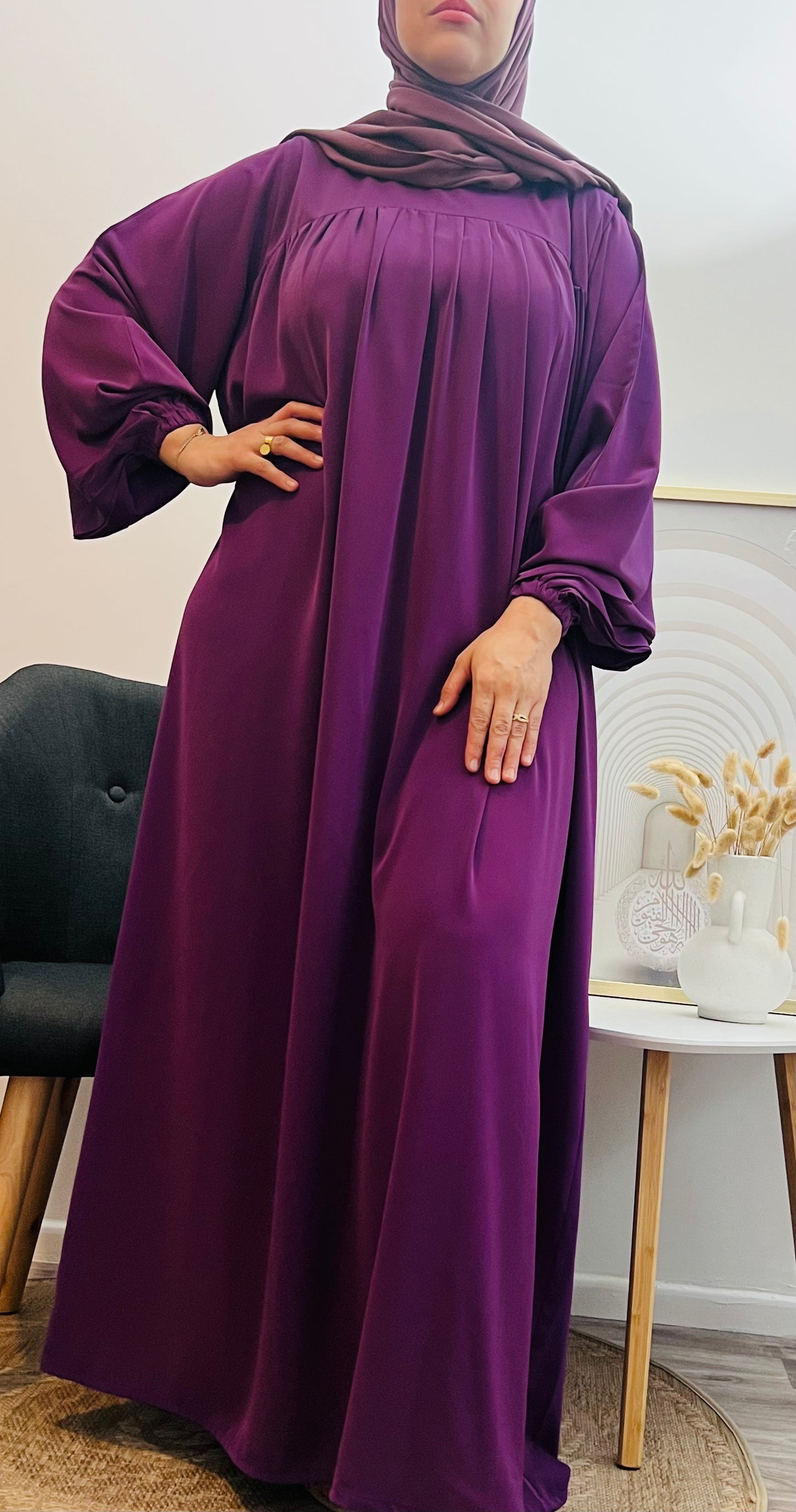 Abaya Manche Ballon – Allure et Sophistication