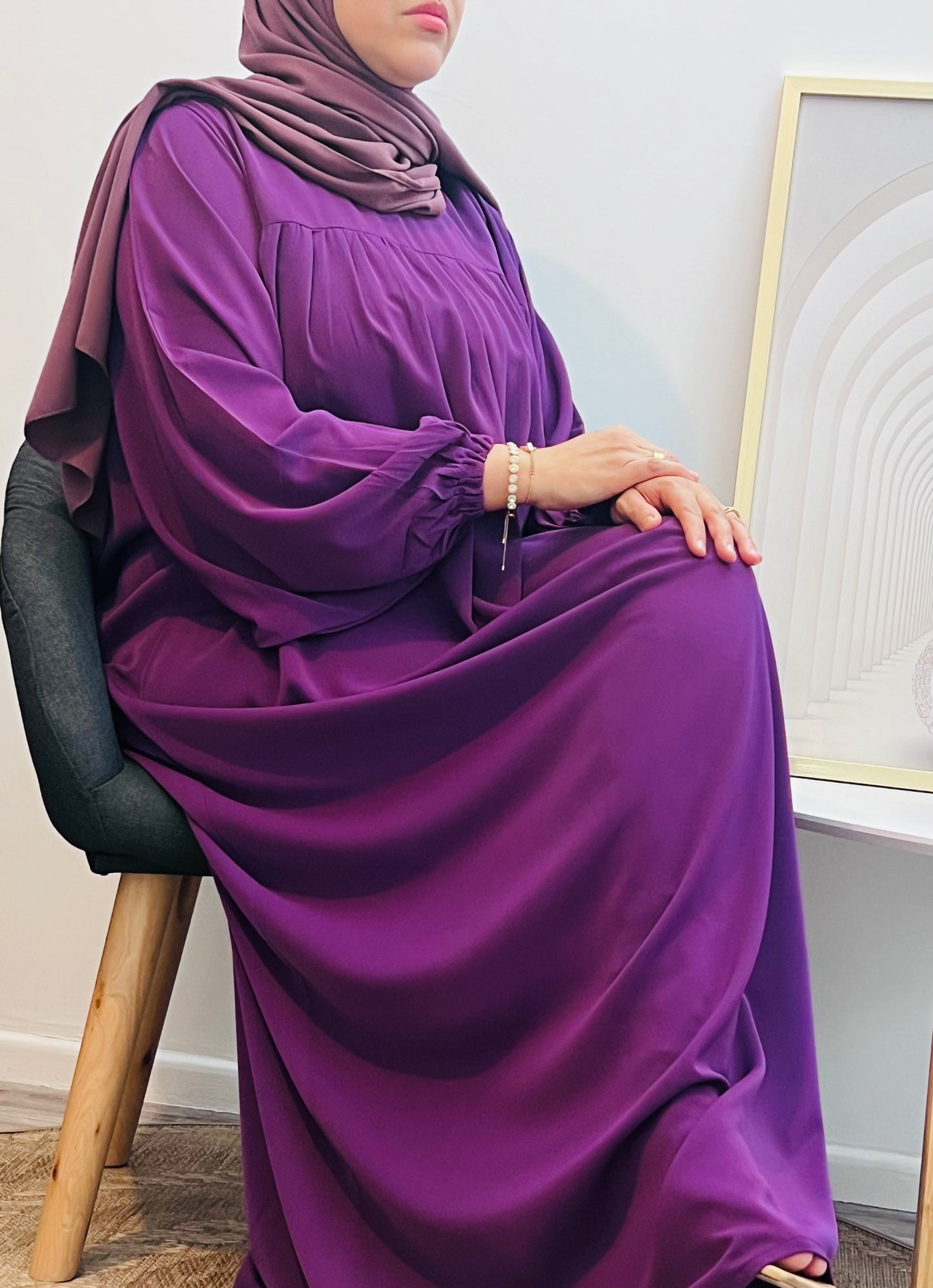 Abaya Manche Ballon – Allure et Sophistication
