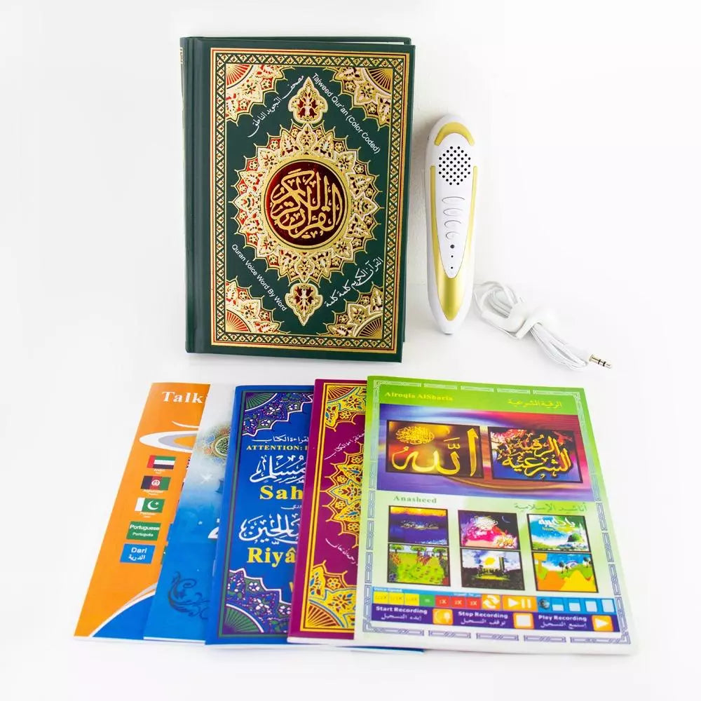 Le Sainte Corán numérique lire stylo taille livre haute qualité coran Audio lecteur MP3 mot par mot recitation 20 langues