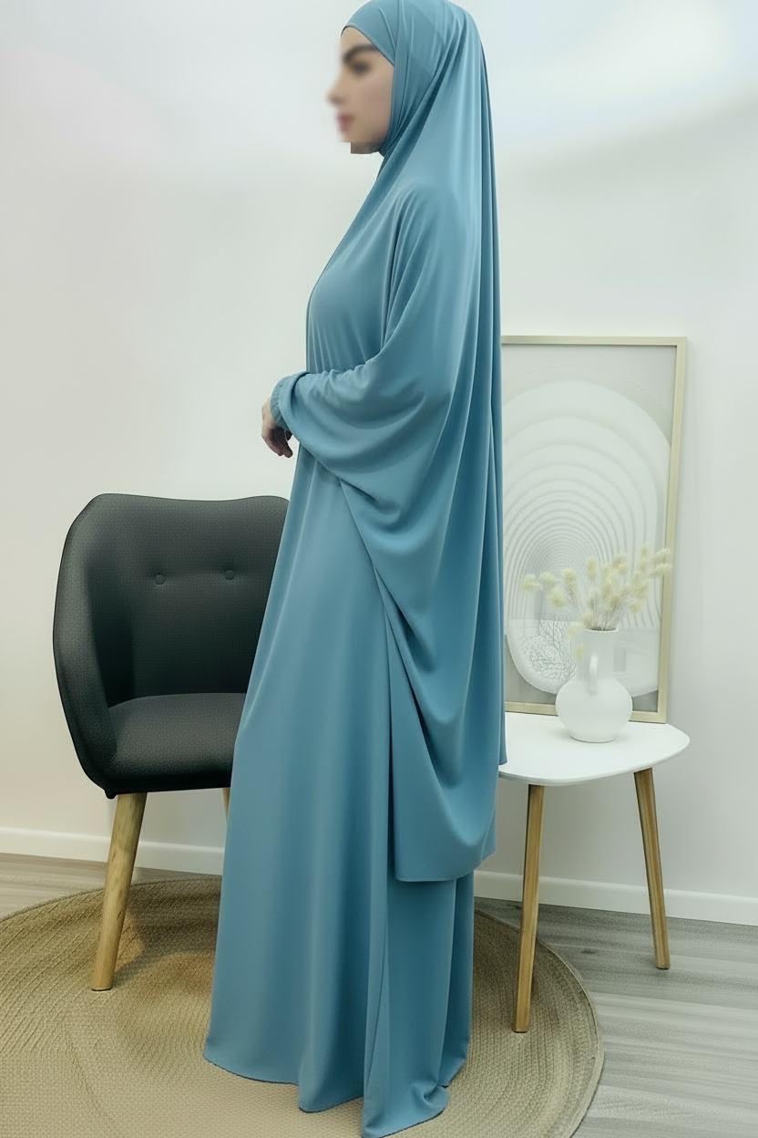 Ensemble de Prière (Jupe + Khimar) – Harmonie et Sérénité