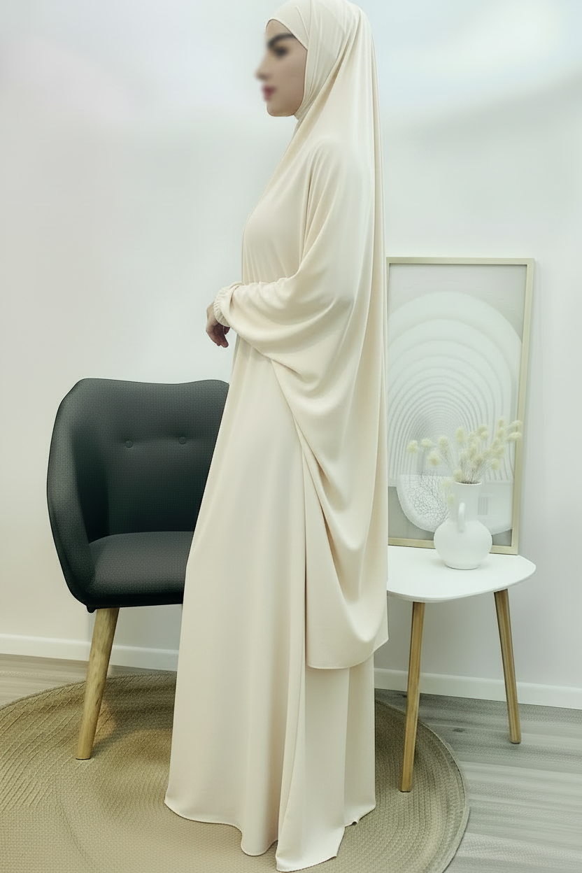 Ensemble de Prière (Jupe + Khimar) – Harmonie et Sérénité