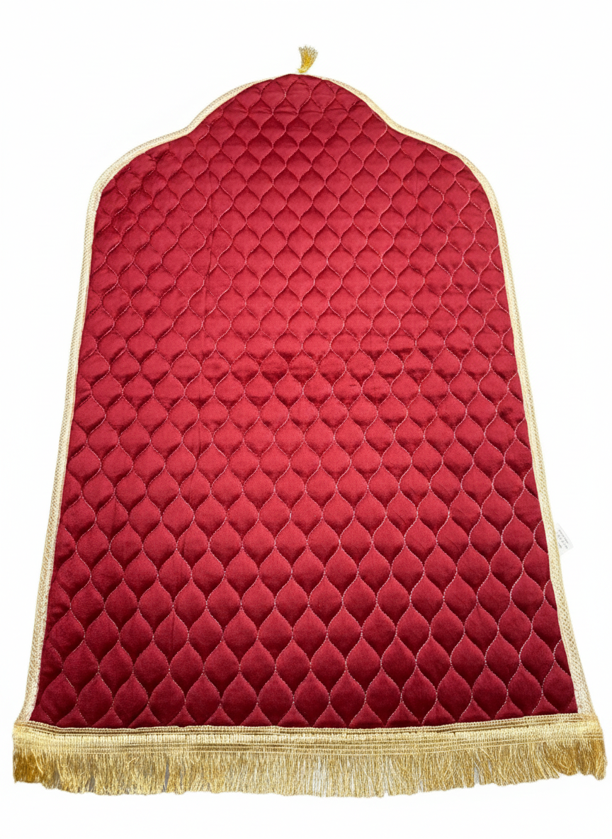 🌙 Tapis de Prière Matelassé "Confort Premium" – 9 Coloris au Choix