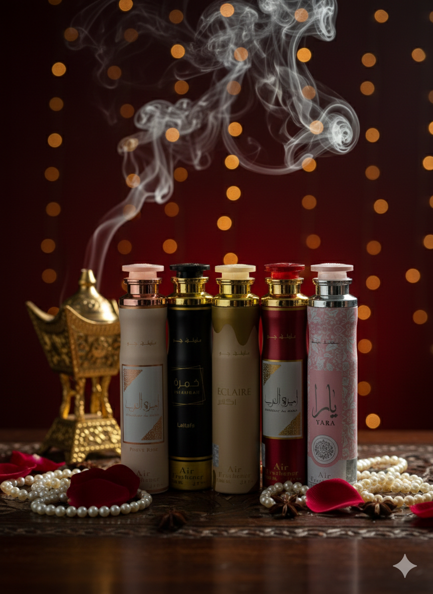 🌟 Pack Royal : Collection Air Fresheners Lattafa (Lot de 5)