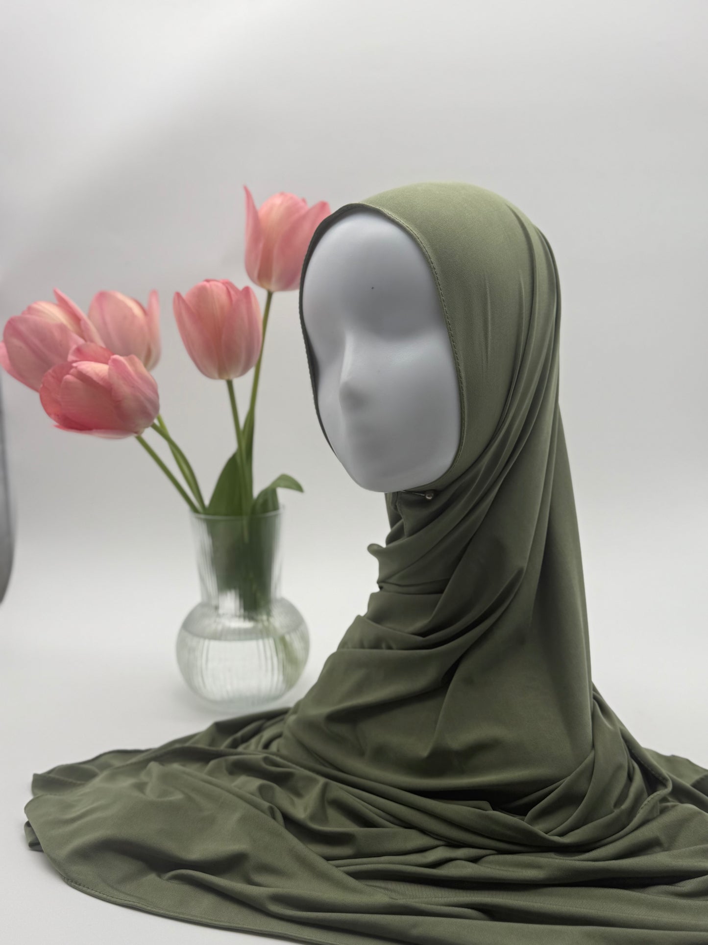 Hijab en Jersey Fluide "Premium Liquid" – Confort Absolu & Retombé Élégant