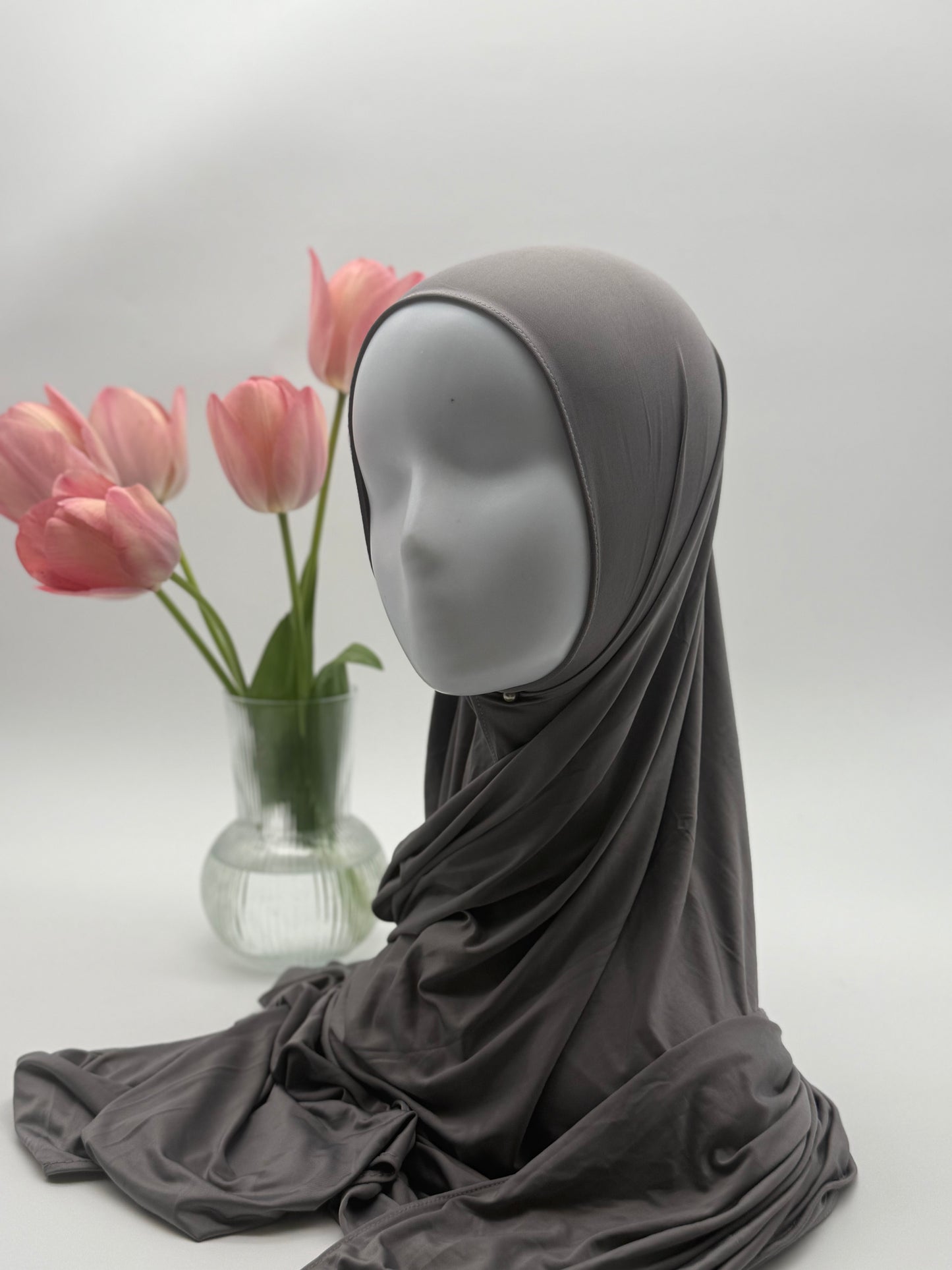 Hijab en Jersey Fluide "Premium Liquid" – Confort Absolu & Retombé Élégant