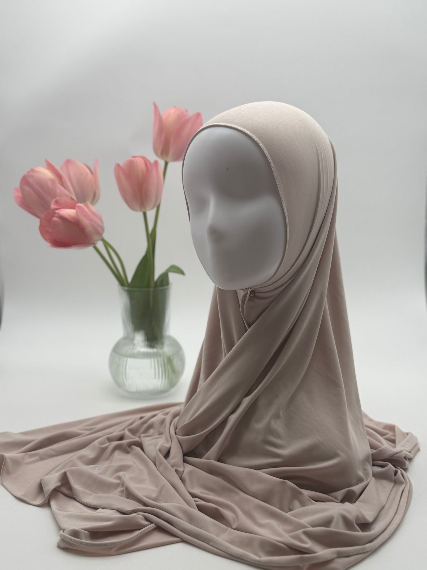 Hijab en Jersey Fluide "Premium Liquid" – Confort Absolu & Retombé Élégant