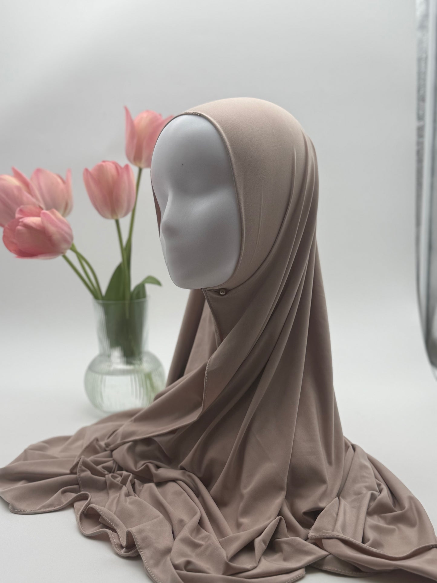 Hijab en Jersey Fluide "Premium Liquid" – Confort Absolu & Retombé Élégant