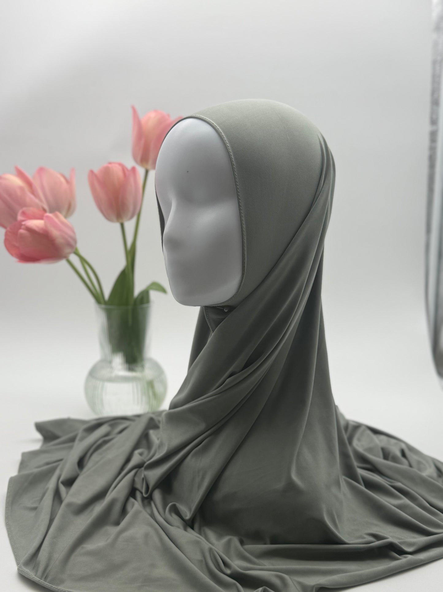 Hijab en Jersey Fluide "Premium Liquid" – Confort Absolu & Retombé Élégant