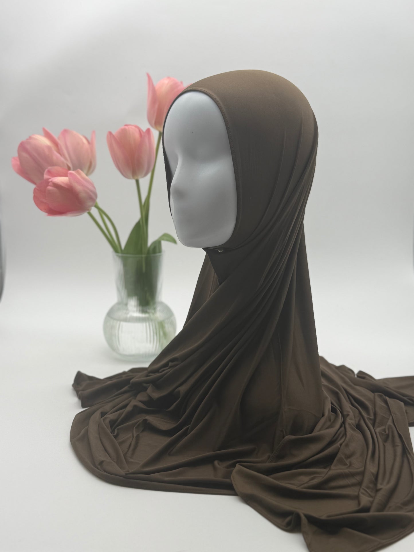 Hijab en Jersey Fluide "Premium Liquid" – Confort Absolu & Retombé Élégant