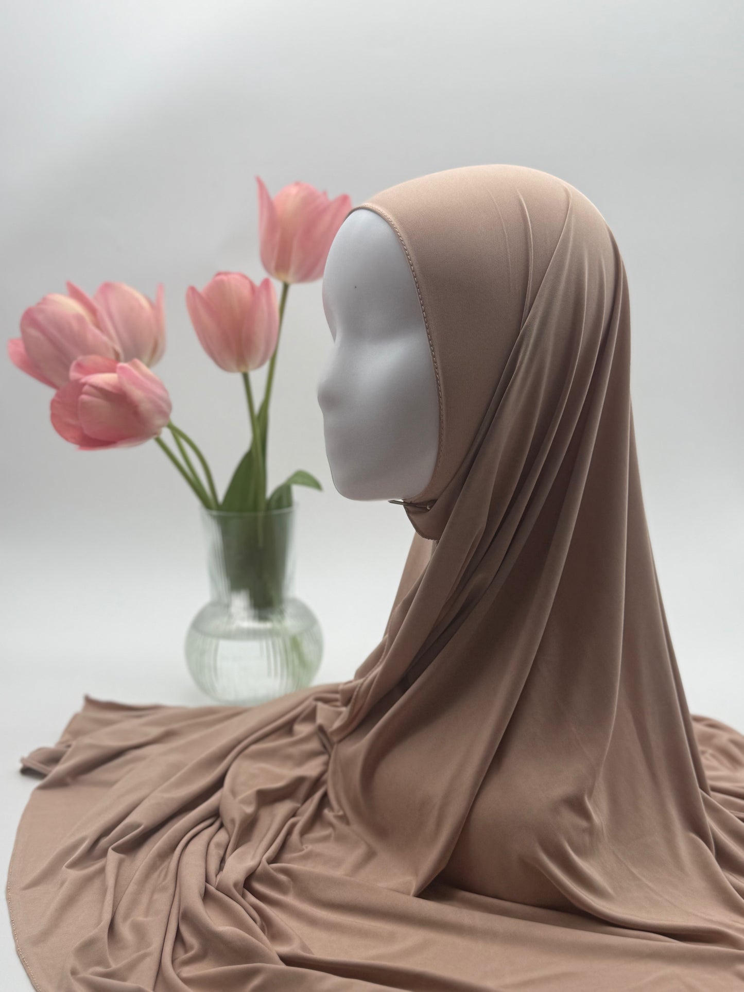 Hijab en Jersey Fluide "Premium Liquid" – Confort Absolu & Retombé Élégant