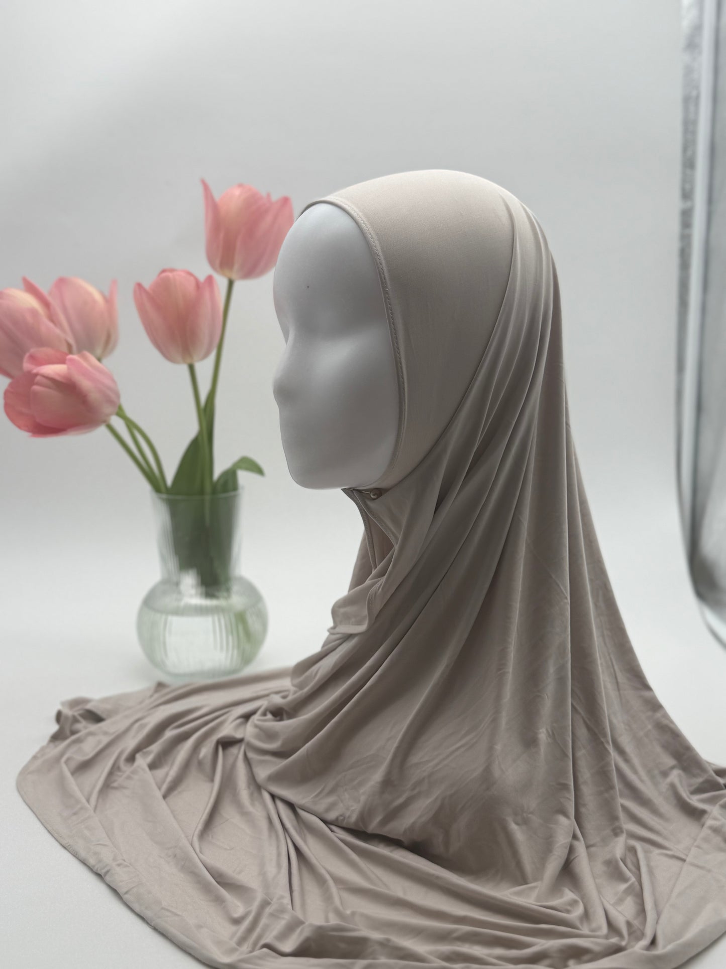 Hijab en Jersey Fluide "Premium Liquid" – Confort Absolu & Retombé Élégant