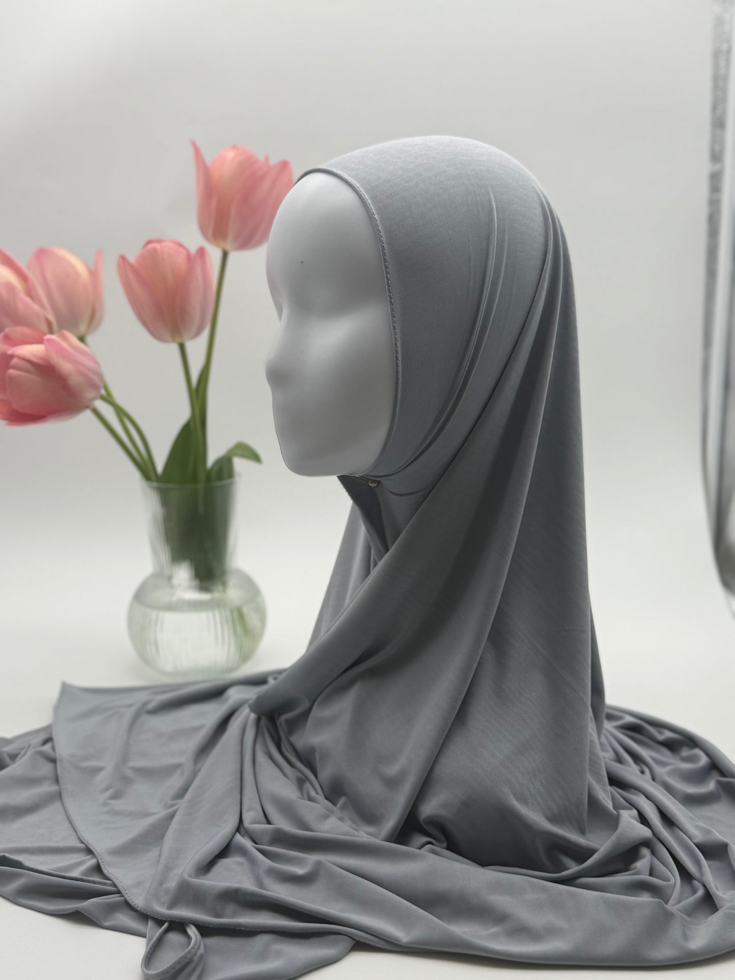 Hijab en Jersey Fluide "Premium Liquid" – Confort Absolu & Retombé Élégant
