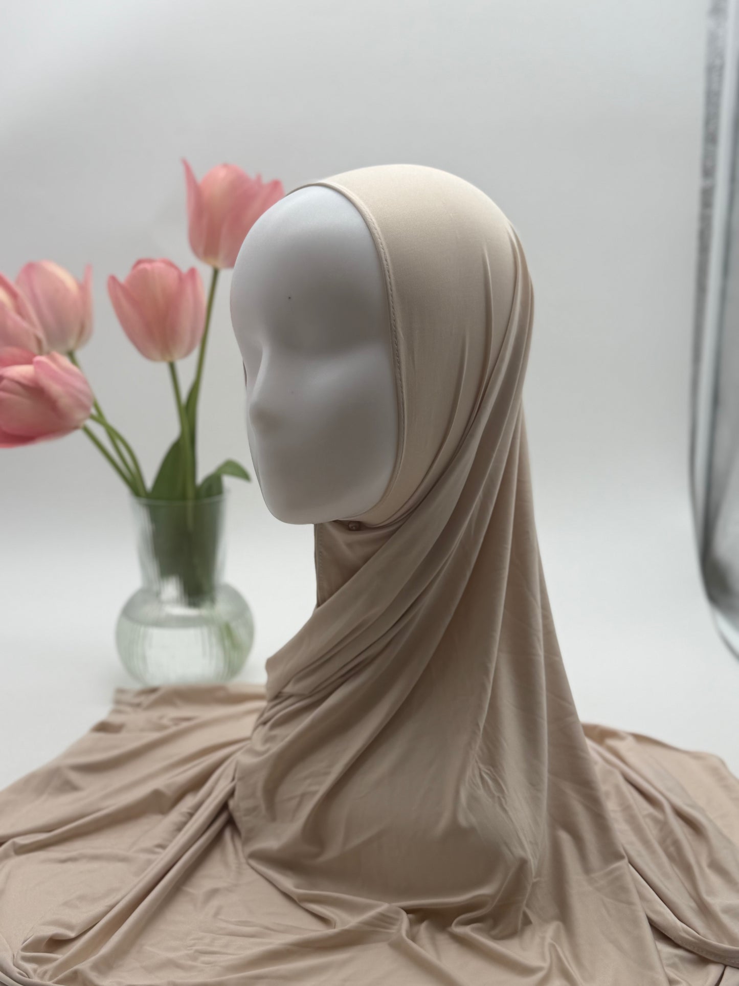 Hijab en Jersey Fluide "Premium Liquid" – Confort Absolu & Retombé Élégant
