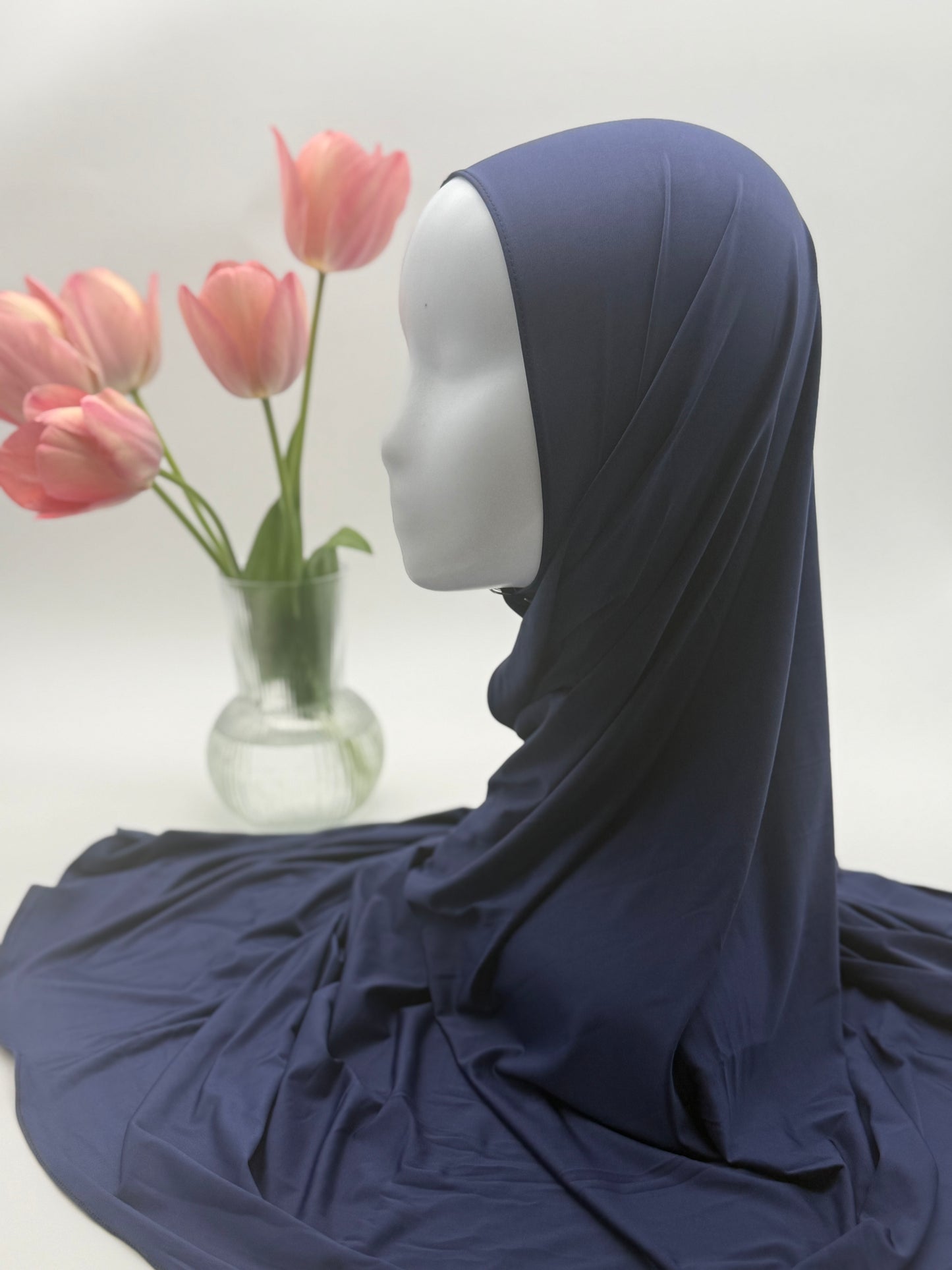 Hijab en Jersey Fluide "Premium Liquid" – Confort Absolu & Retombé Élégant