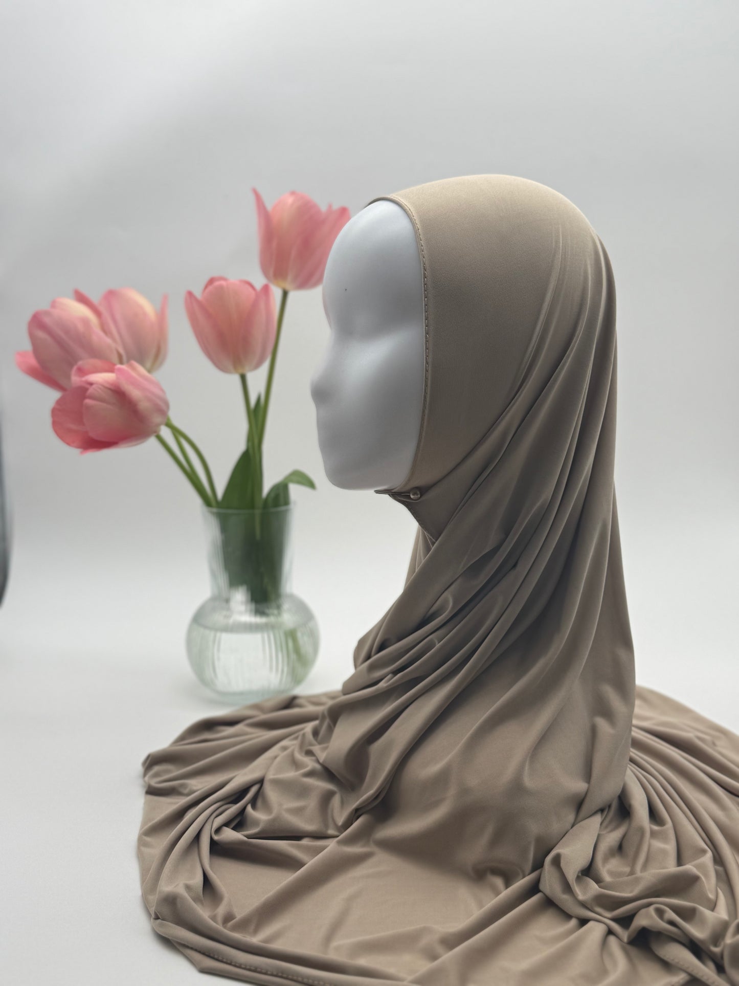 Hijab en Jersey Fluide "Premium Liquid" – Confort Absolu & Retombé Élégant