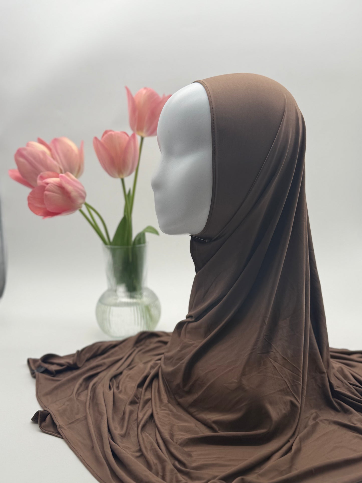 Hijab en Jersey Fluide "Premium Liquid" – Confort Absolu & Retombé Élégant