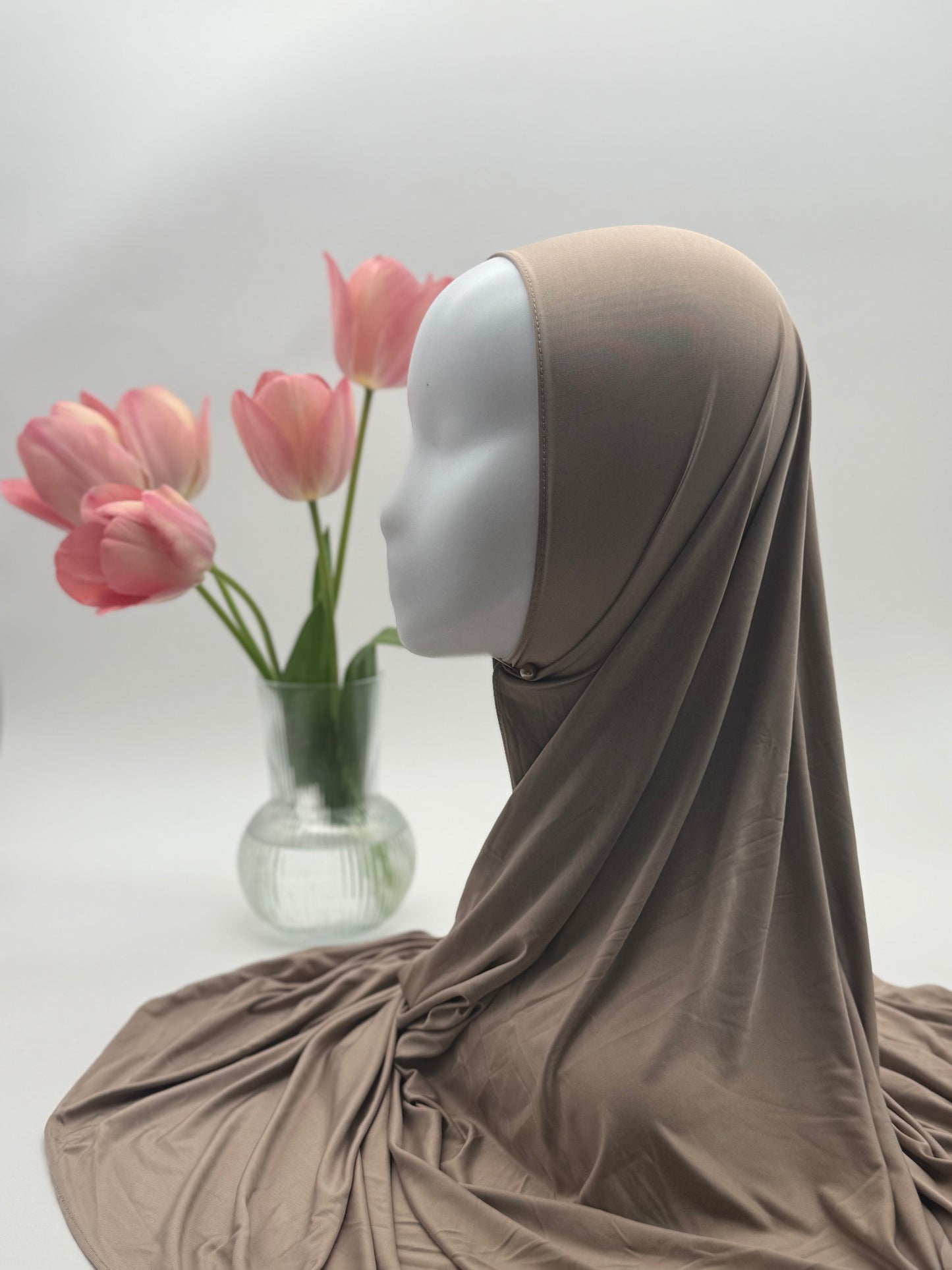 Hijab en Jersey Fluide "Premium Liquid" – Confort Absolu & Retombé Élégant