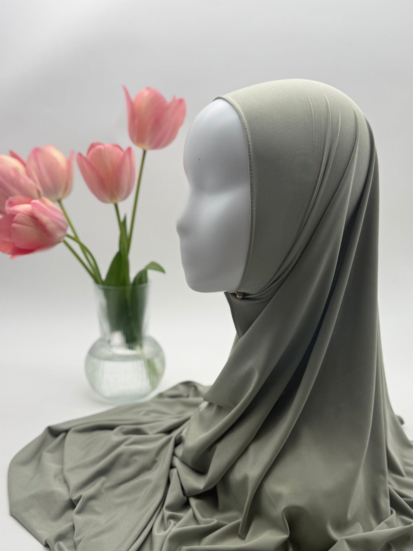 Hijab en Jersey Fluide "Premium Liquid" – Confort Absolu & Retombé Élégant