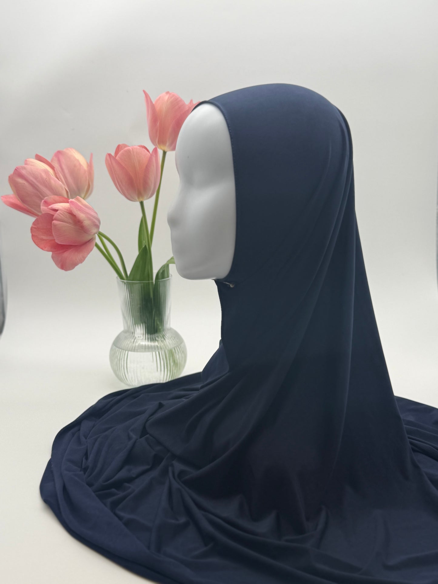 Hijab en Jersey Fluide "Premium Liquid" – Confort Absolu & Retombé Élégant