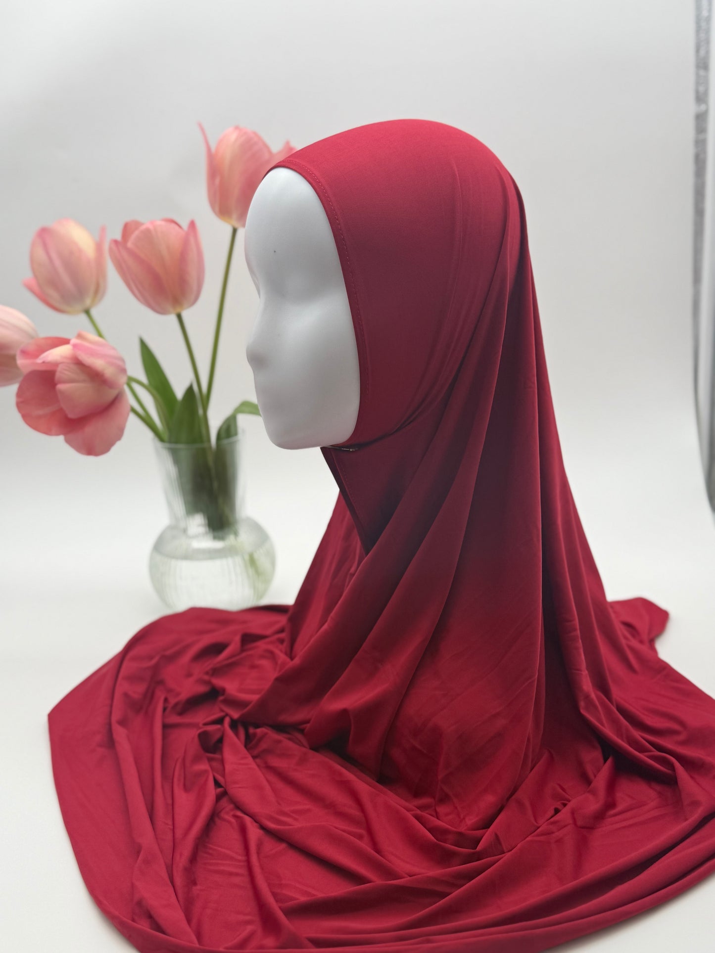 Hijab en Jersey Fluide "Premium Liquid" – Confort Absolu & Retombé Élégant