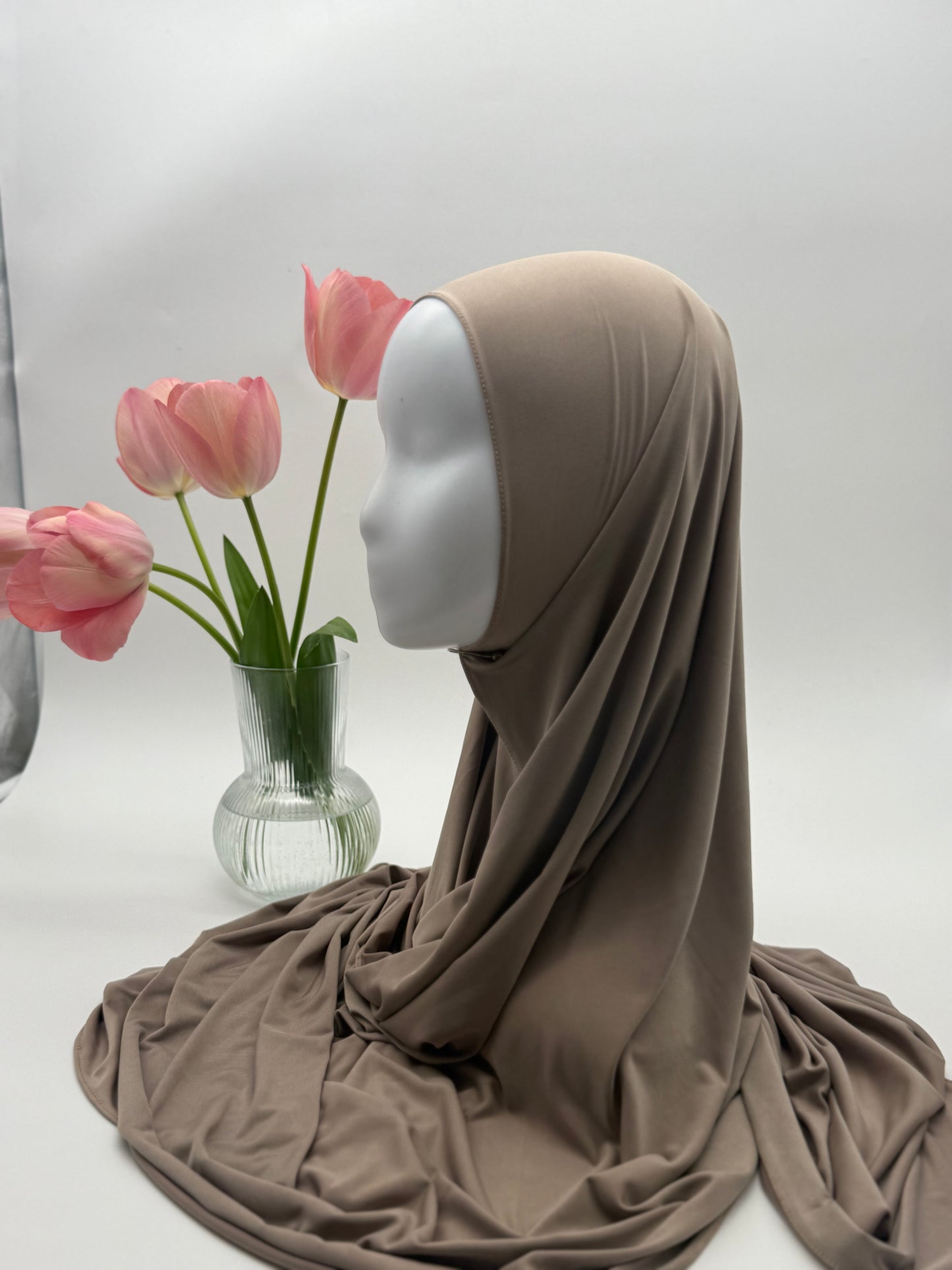 Hijab en Jersey Fluide "Premium Liquid" – Confort Absolu & Retombé Élégant