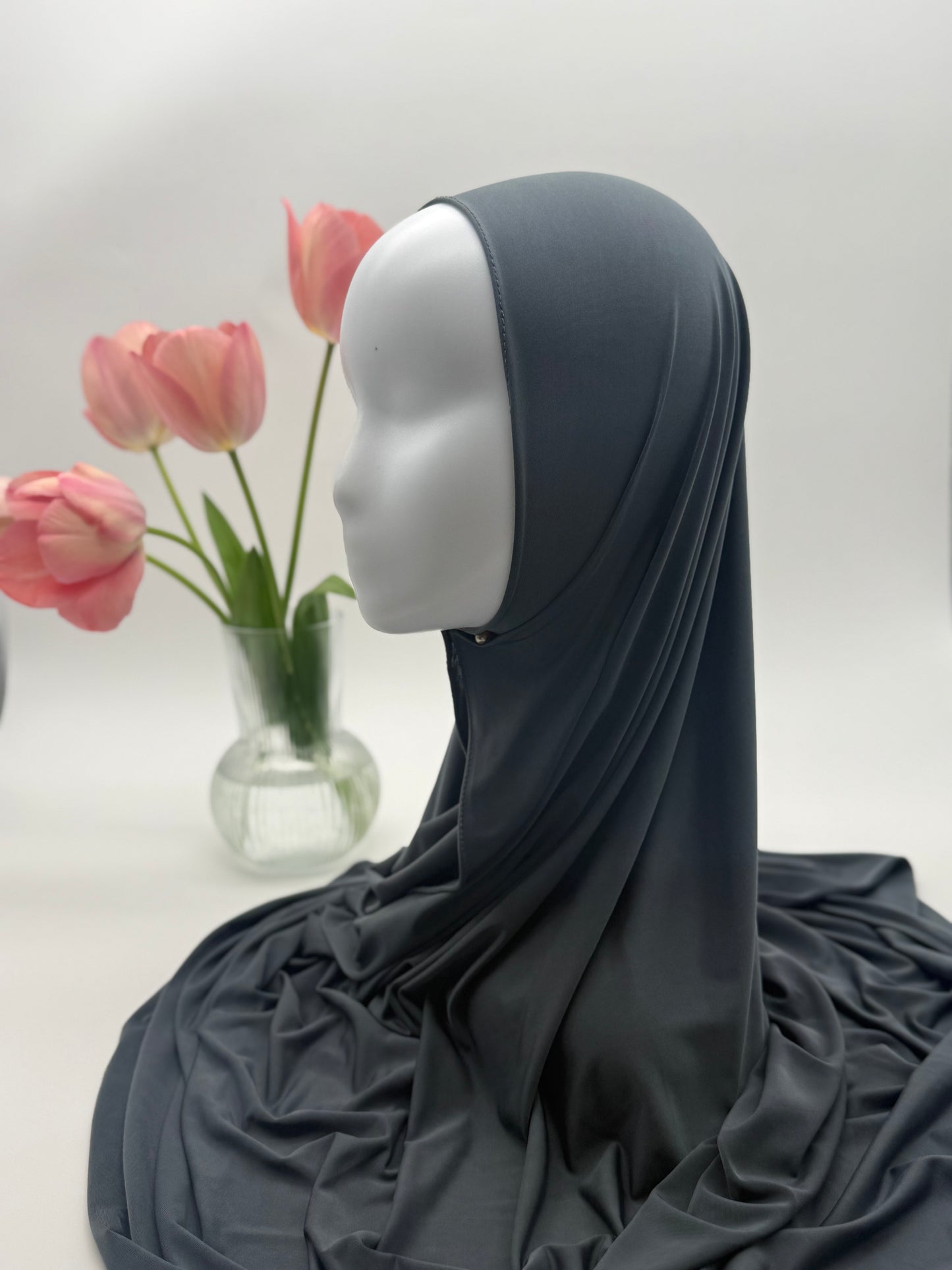 Hijab en Jersey Fluide "Premium Liquid" – Confort Absolu & Retombé Élégant