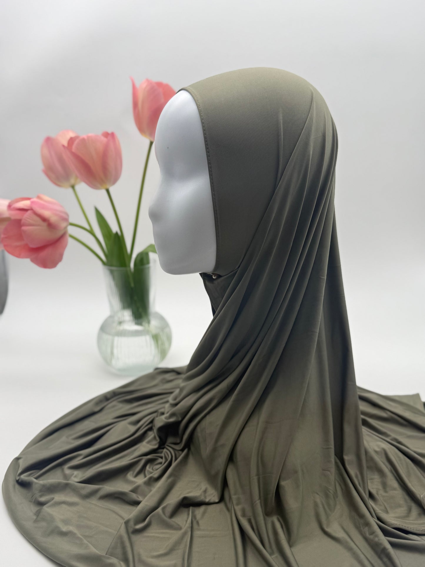 Hijab en Jersey Fluide "Premium Liquid" – Confort Absolu & Retombé Élégant