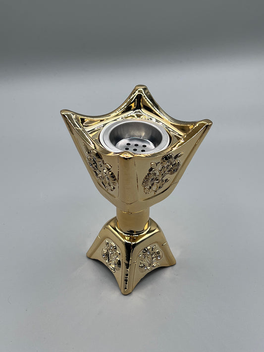 Porte-Encens 16 cm Doré