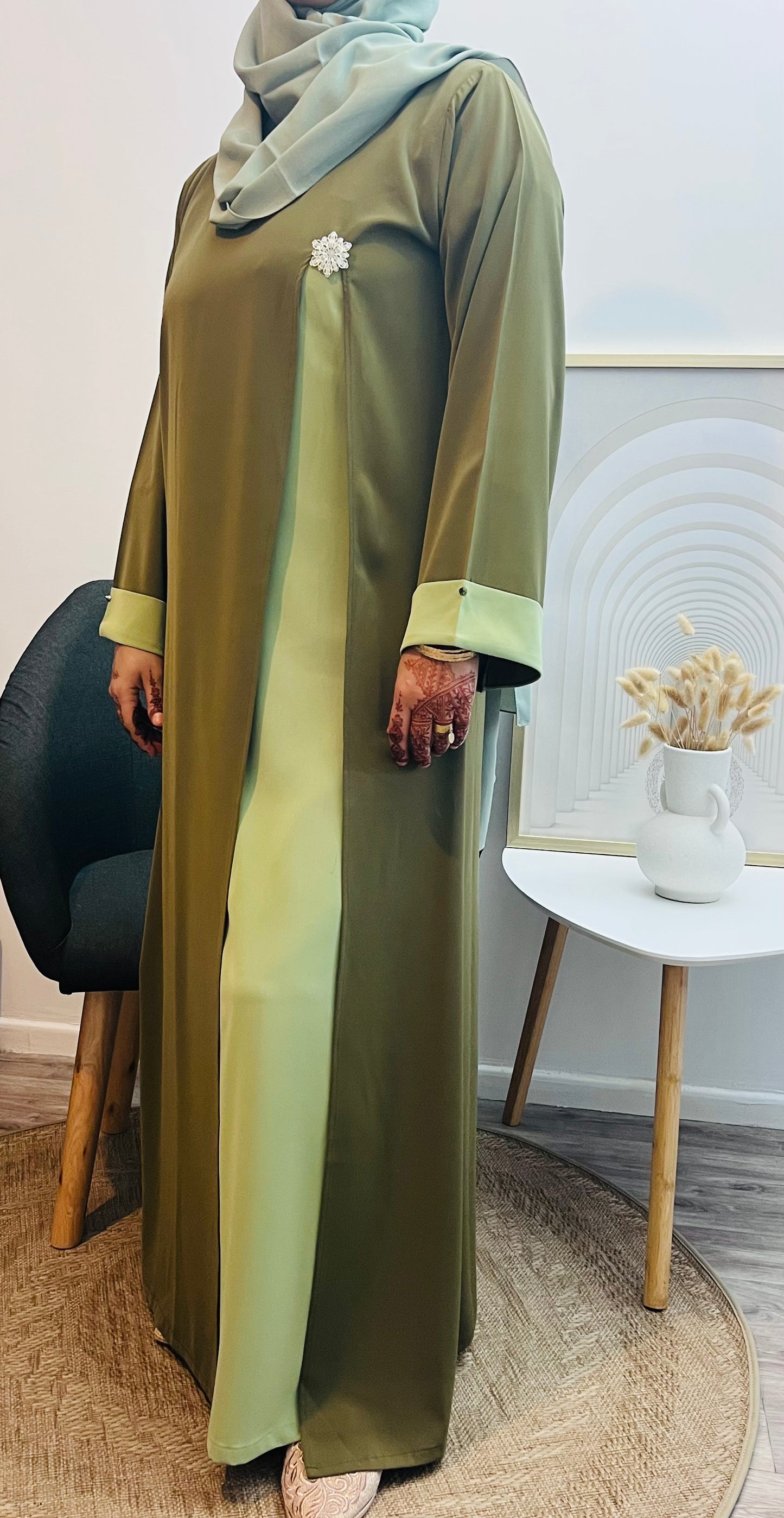 Abaya avec Jilbab – Élégance & Modestie Réunies