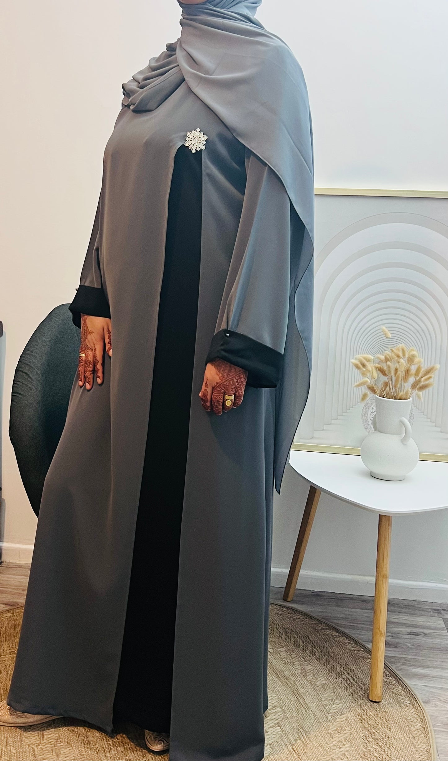 Abaya avec Jilbab – Élégance & Modestie Réunies