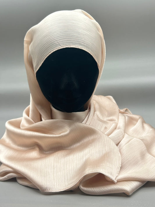 Hijab - Satin plissé